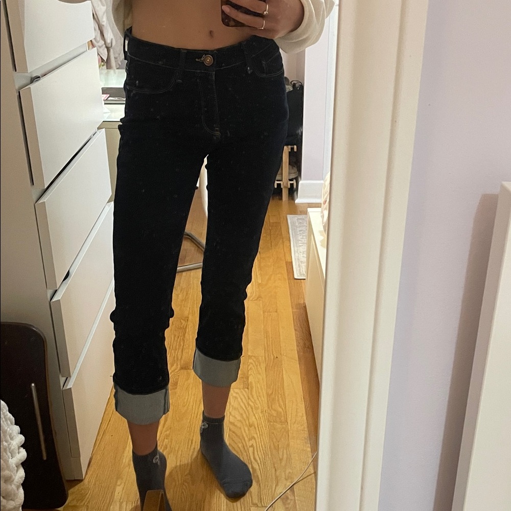 Angels Dark Wash Cropped Jeans